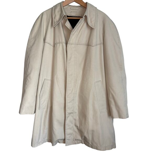 Vintage 70's London Fog Polar Plus Coat Men's 42 Long Liner Removable - Picture 1 of 12